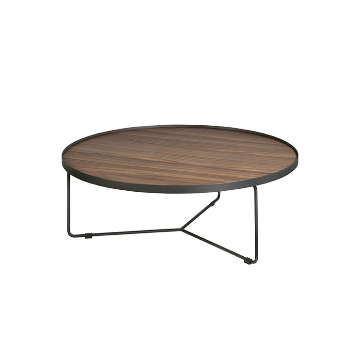 Centre table with a metallic structure and Walnut cover - Angel Cerdá S.L
