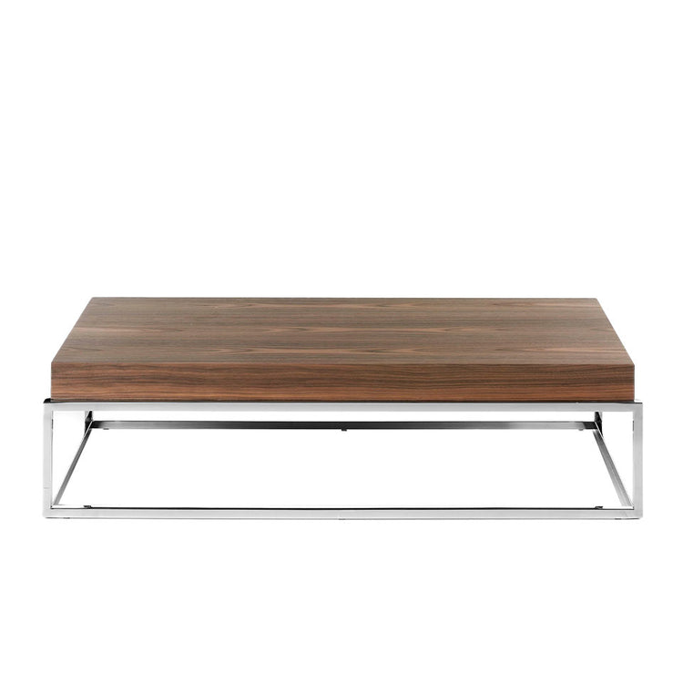 Coffee table with chromed steel structure and Mdf cover - Angel Cerdá S.L