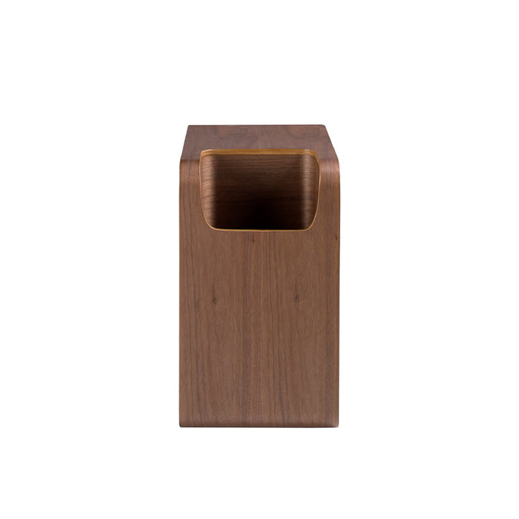 Rectangular corner table walnut-Angel Cerdá