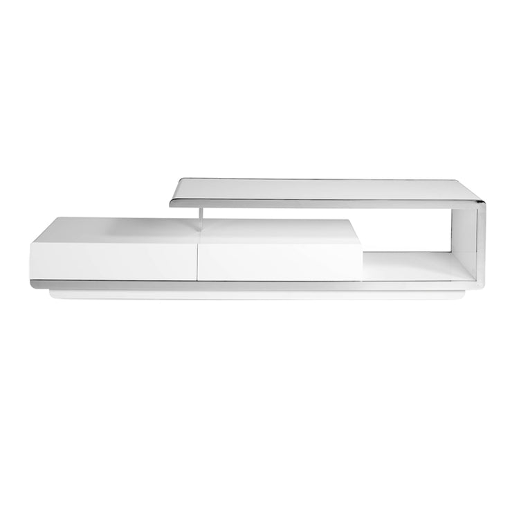 Lacquered Mdf TV unit with stainless steel front - Angel Cerdá S.L