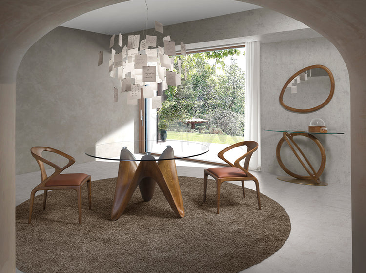 Organic walnut mirror - Angel Cerdá