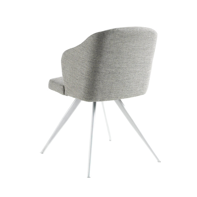 Upholstered chair with steel structure painted in epoxy - Angel Cerdá, S.L.
