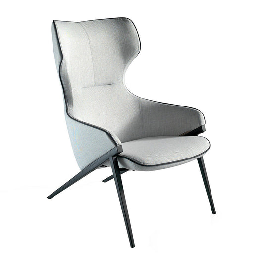 Upholstered armchair with epoxy painted steel structure - Angel Cerdá S.L