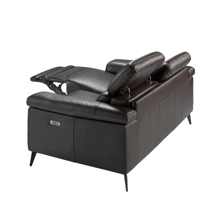 2-seat sofa upholstered in leather with 2 x electric relax - Angel Cerdá S.L
