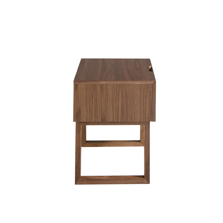 Walnut veneered wooden night table - Angel Cerdá S.L