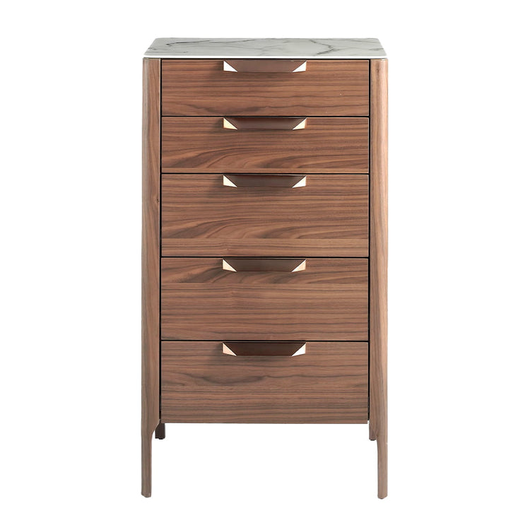 5-drawer chiffonier made of walnut-veneered wood - Angel Cerdá S.L