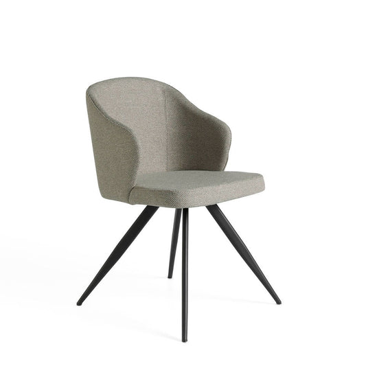 Upholstered chair with steel structure painted in epoxy - Angel Cerdá, S.L.