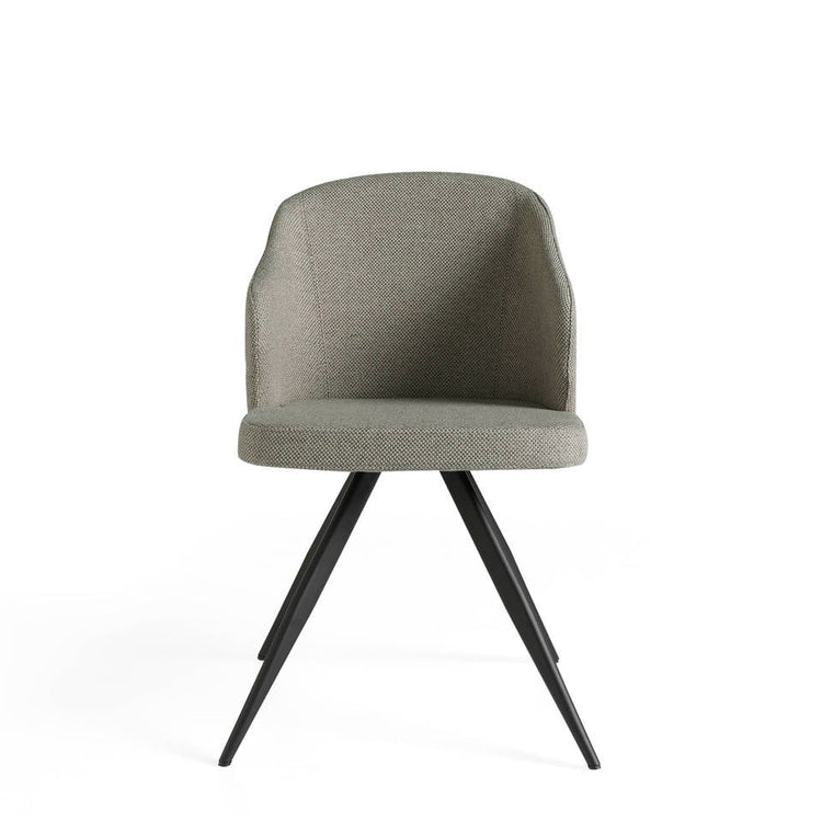 Upholstered chair with steel structure painted in epoxy - Angel Cerdá, S.L.