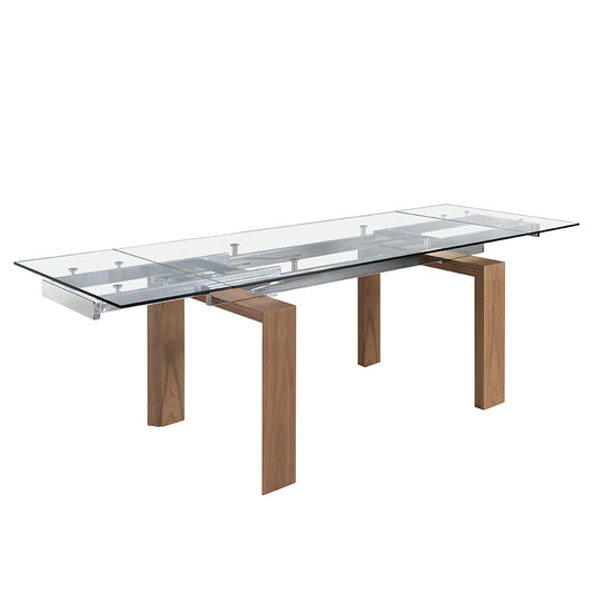 Extendible dining table with tempered glass - Angel Cerdá S.L