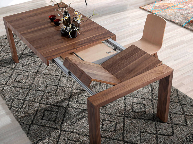 Extendable solid wood table with walnut wood - Angel Cerdá S.L