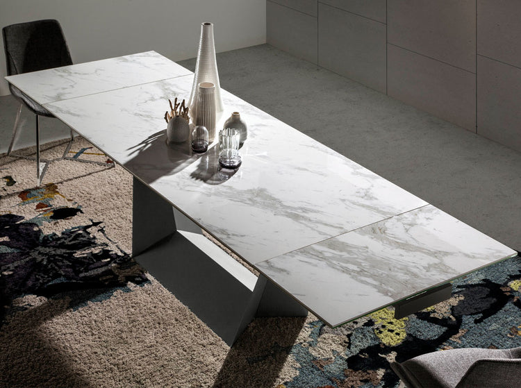 Extendable dining table with porcelain marble tops - Angel Cerdá, S.L.