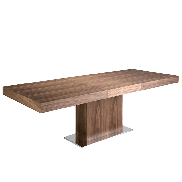 Rectangular extendible dining table in walnut - Angel Cerdá S.L