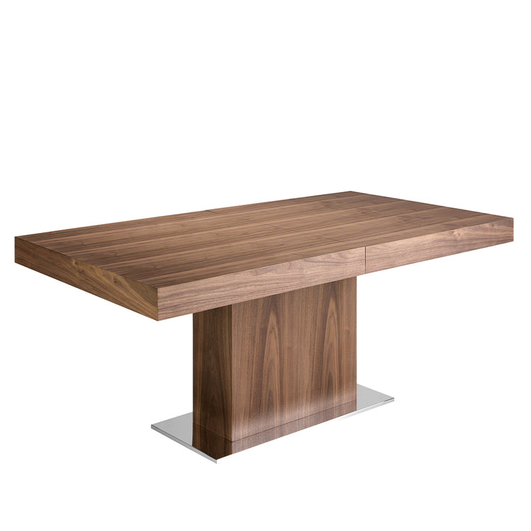 Rectangular extendible dining table in walnut - Angel Cerdá S.L