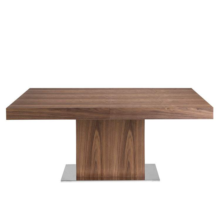 Rectangular extendible dining table in walnut - Angel Cerdá S.L