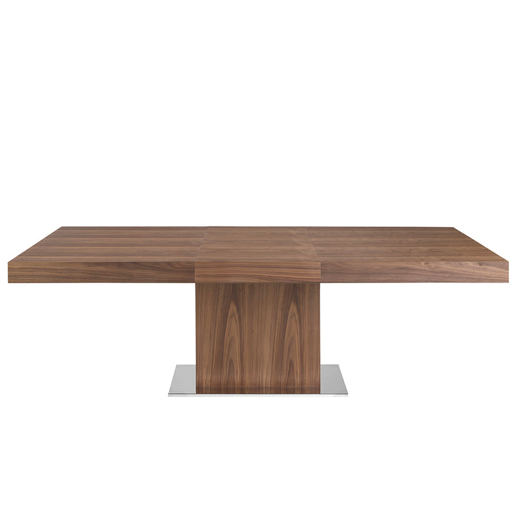 Rectangular extendible dining table in walnut - Angel Cerdá S.L