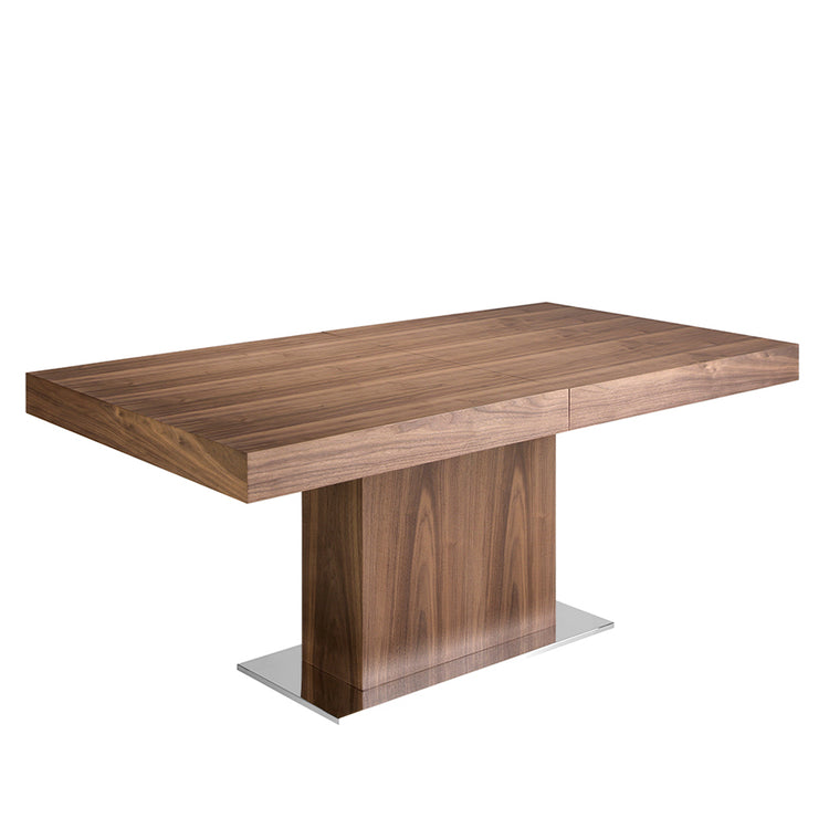 Rectangular extendible dining table in walnut - Angel Cerdá S.L