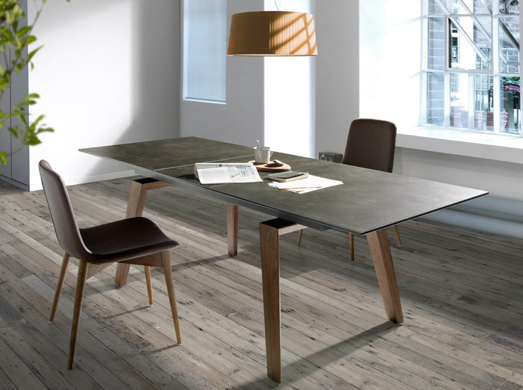 Extendable dining table with porcelain marble tops - Angel Cerdá, S.L.