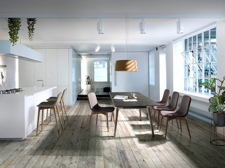 Extendable dining table with porcelain marble tops - Angel Cerdá, S.L.