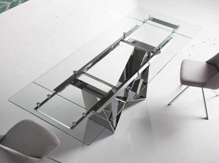 Dining table with tempered glass cover - Angel Cerdá, S.L.