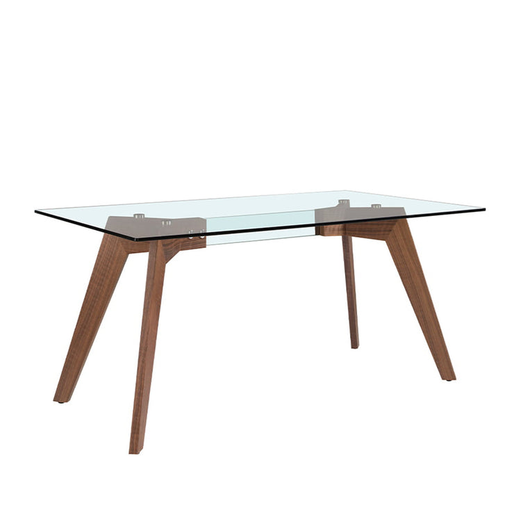 Dining table with walnut veneered wood legs - Angel Cerdá S.L