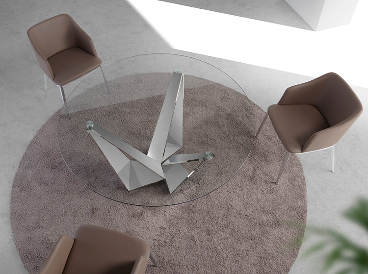 Dining table with tempered glass cover - Angel Cerdá, S.L.