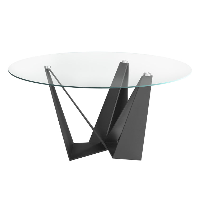 Dining table with tempered glass tabletop - Angel Cerdá, S.L.