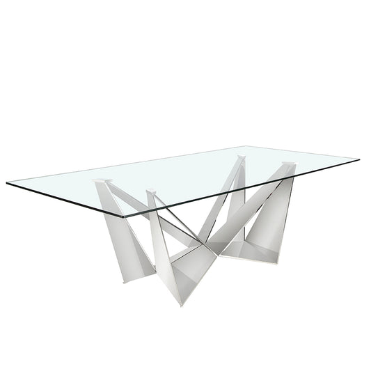 Dining table with tempered glass cover - Angel Cerdá, S.L.