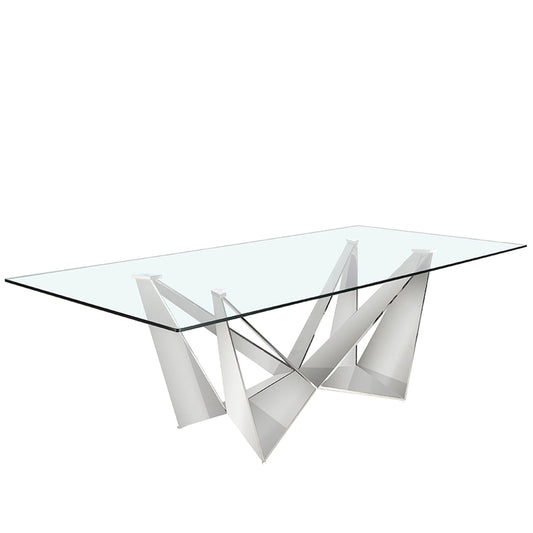 Dining table with tempered glass cover - Angel Cerdá, S.L.