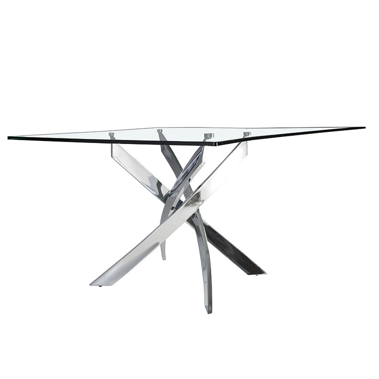 Dining table with stainless steel base - Angel Cerdá, S.L.