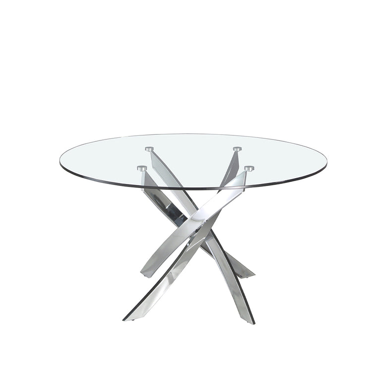 Dining table with stainless steel base - Angel Cerdá, S.L.