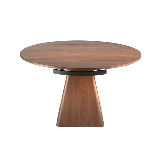 Round extendable walnut dining table model 1081 Angel Cerdá S.L.