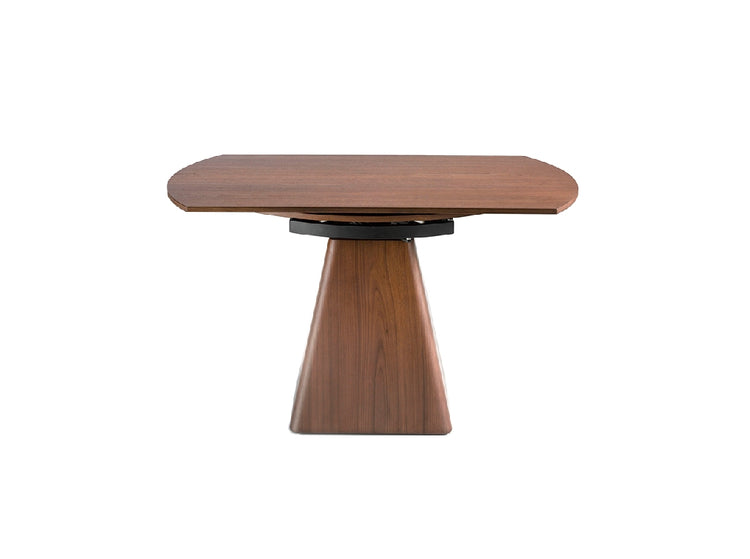 Round extendable walnut dining table model 1081 Angel Cerdá S.L.