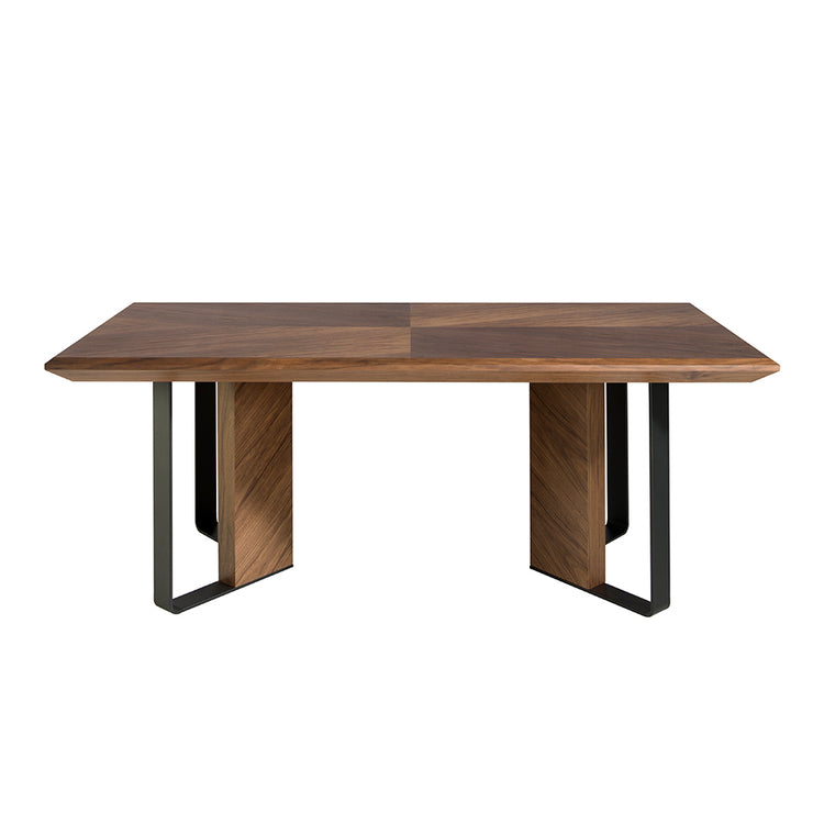 Dining table in walnut wood-Angel Cerdá