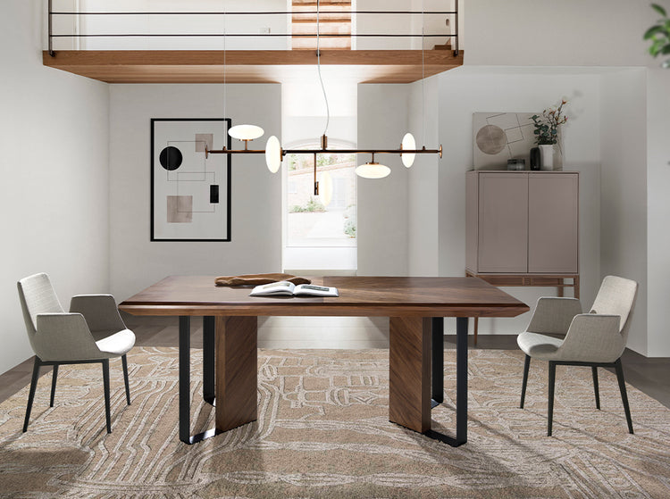 Dining table in walnut wood-Angel Cerdá