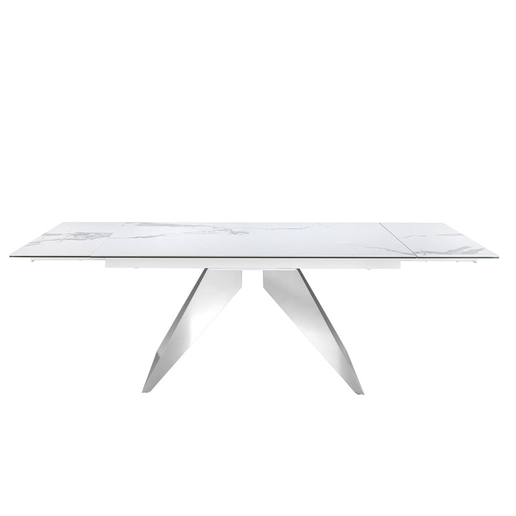 Rectangular porcelain marble extending dining table - Angel Cerdá