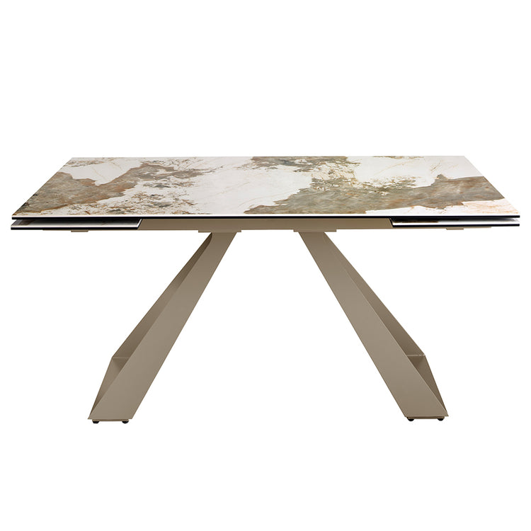 Rectangular porcelain marble extending dining table - Angel Cerdá