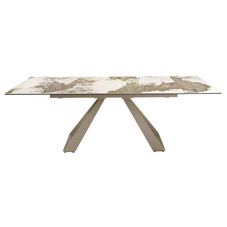 Rectangular porcelain marble extending dining table - Angel Cerdá