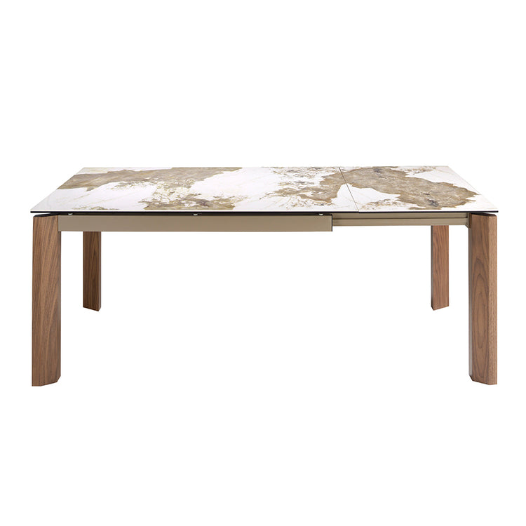 Rectangular porcelain marble extending dining table - Angel Cerdá