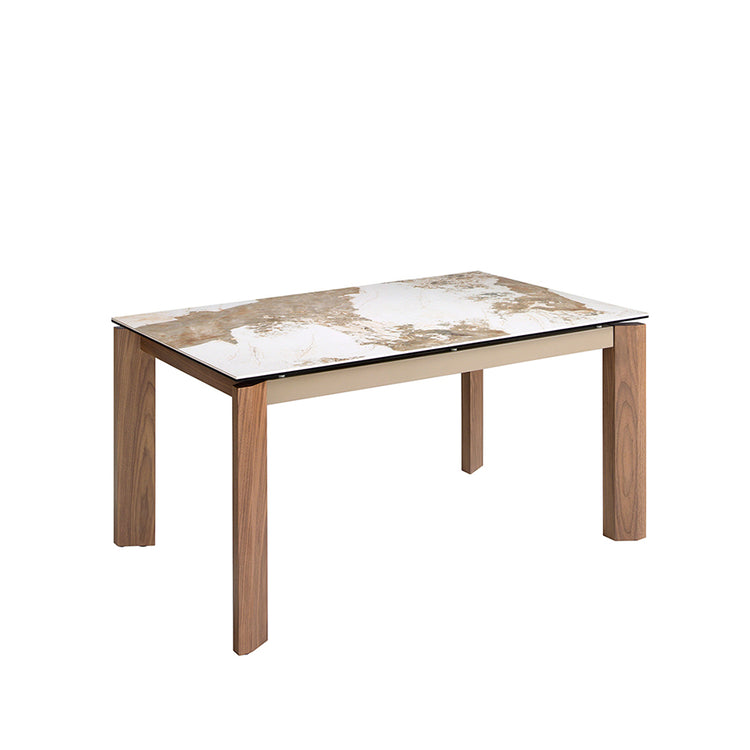 Rectangular porcelain marble extending dining table - Angel Cerdá