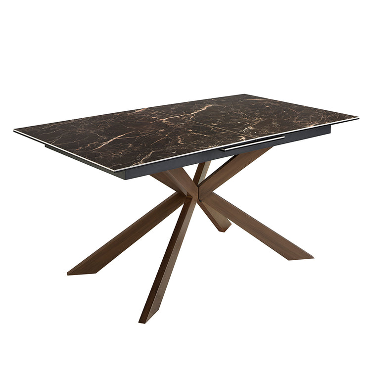 Rectangular porcelain marble extending dining table - Angel Cerdá