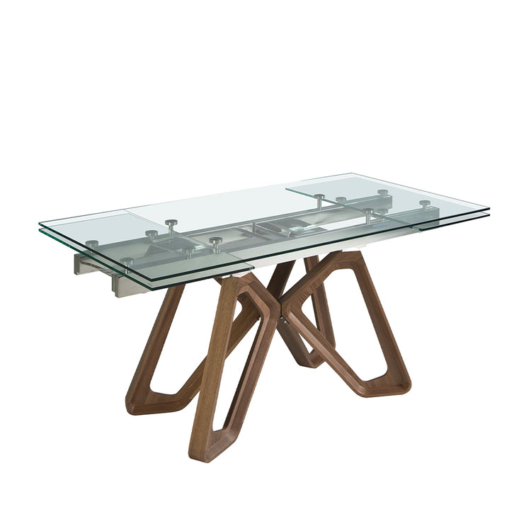 Extendable glass dining table - Angel Cerdá