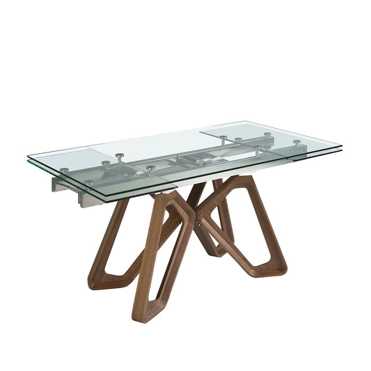 Extendable glass dining table - Angel Cerdá