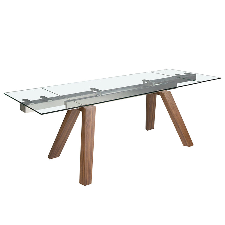 Extendable glass dining table - Angel Cerdá