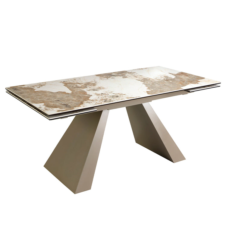 Extendable glass dining table - Angel Cerdá