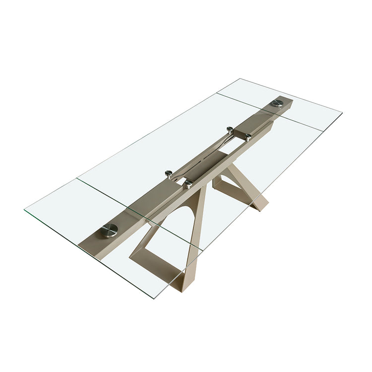 Extendable glass dining table - Angel Cerdá