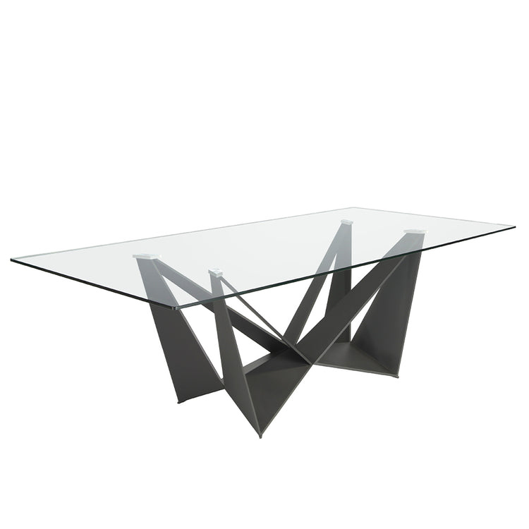 Rectangular glass dining table-Angel Cerdá