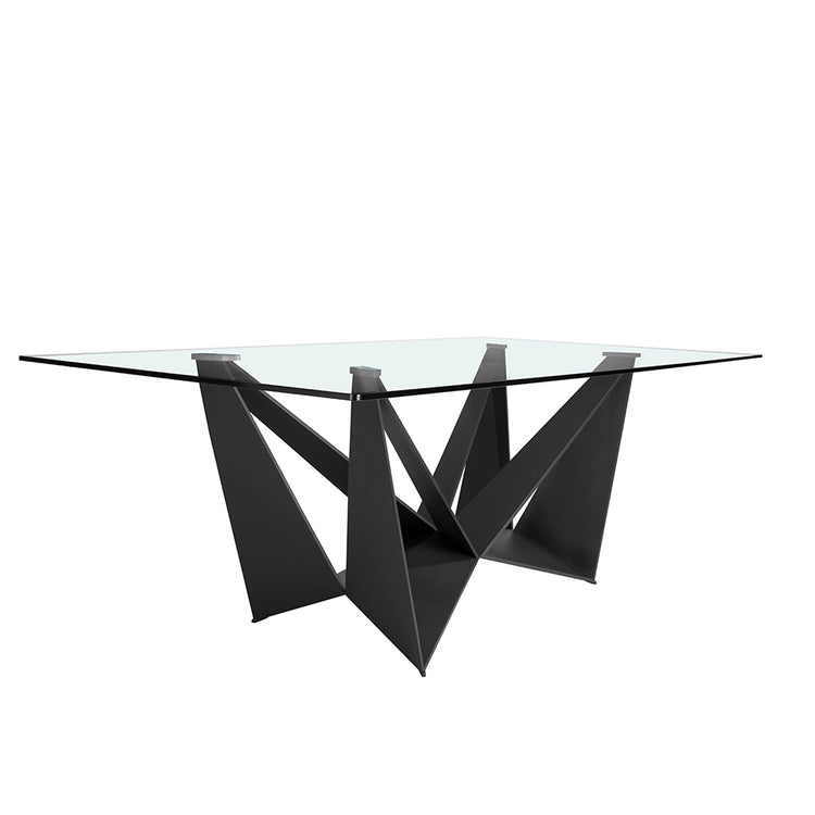 Rectangular glass dining table-Angel Cerdá