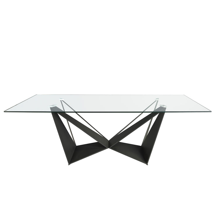 Rectangular glass dining table-Angel Cerdá