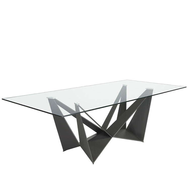 Rectangular glass dining table-Angel Cerdá