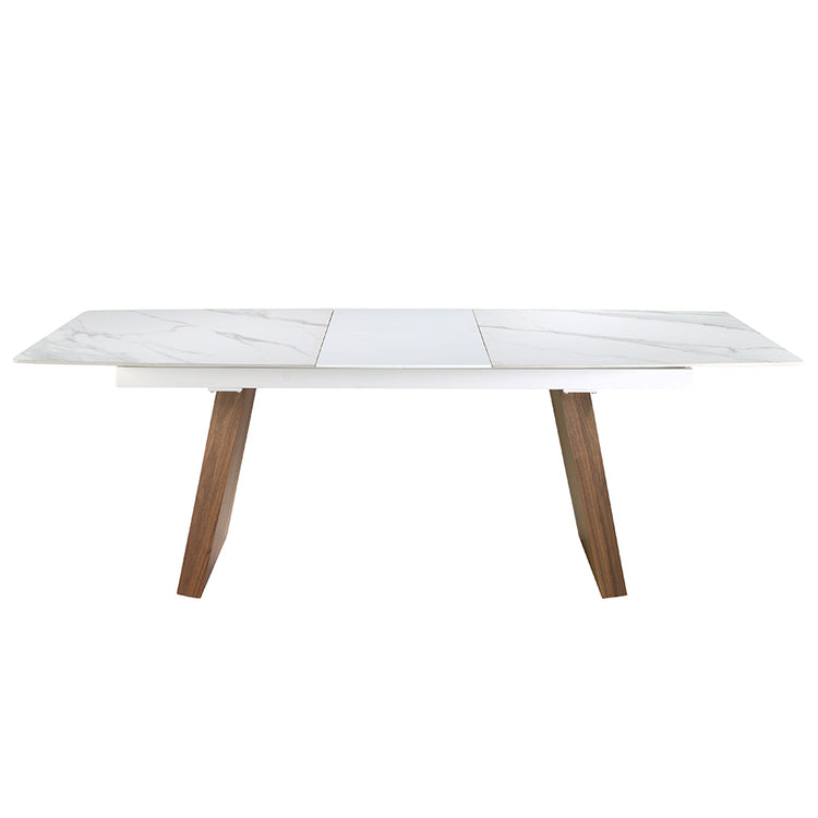 Oval Barrel porcelain marble extending dining table - Angel Cerdá